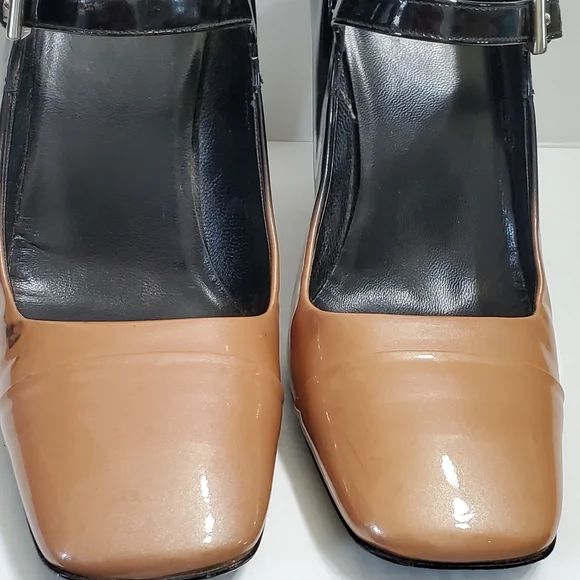 Prada Ombré Slacked Heel Patent Mary JaneSize EU 37.5